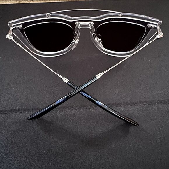 Valentino Sunglasses crystal and silver sunglasses w Blue lenses - Picture 4 of 12